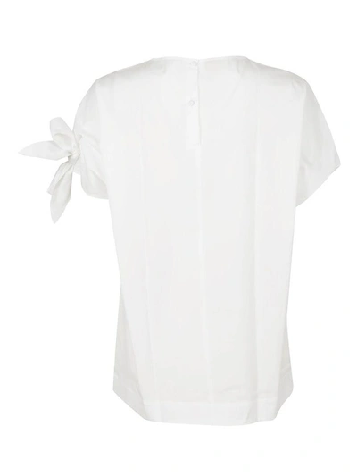 Shop Fay Tie Shirt In Bianco
