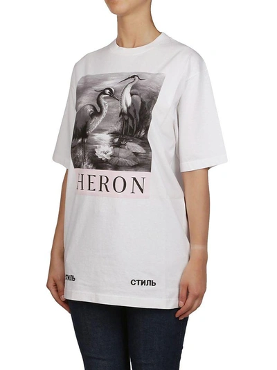 Shop Heron Preston Heron Presto Bird Print T-shirt