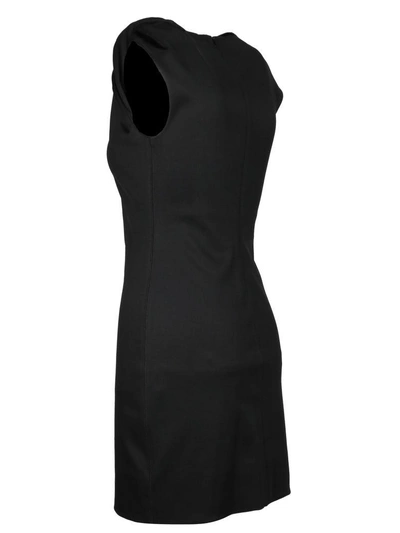 Shop Helmut Lang Twisted Shoulder Dress