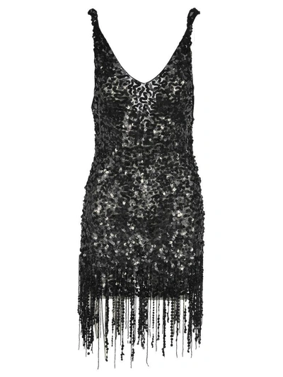 Shop Attico Sequin Black Dress