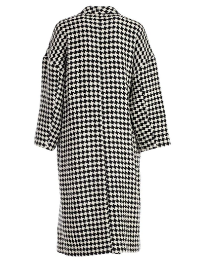 Shop Ter Et Bantine Houndstooth Coat In Black