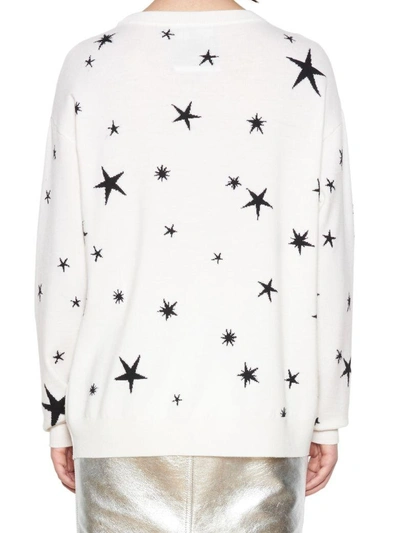 Shop Moschino 'teddy Ufo' Sweater In White