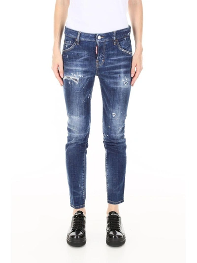 Shop Dsquared2 Cool Girl Jeans In Blue|blu