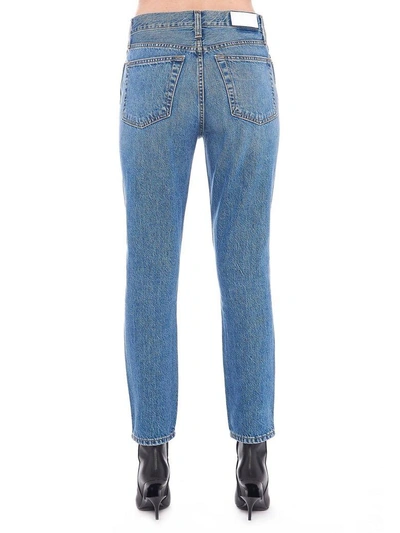 Shop Re/done Re-done Trucker Jeans In Blue