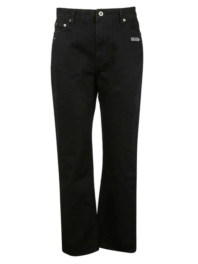 Shop Off-white Scarf Waist Jeans In Black All Over