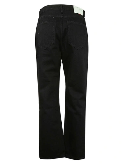 Shop Off-white Scarf Waist Jeans In Black All Over