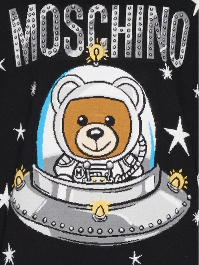 Shop Moschino 'teddy Ufo' Dress In Black