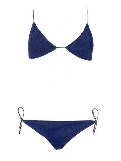 Shop Oseree Lumière Bikini In Blue