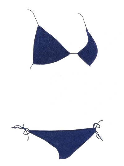 Shop Oseree Lumière Bikini In Blue