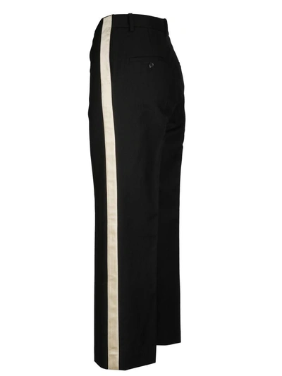 Shop Helmut Lang Side Stripe Trousers In 001