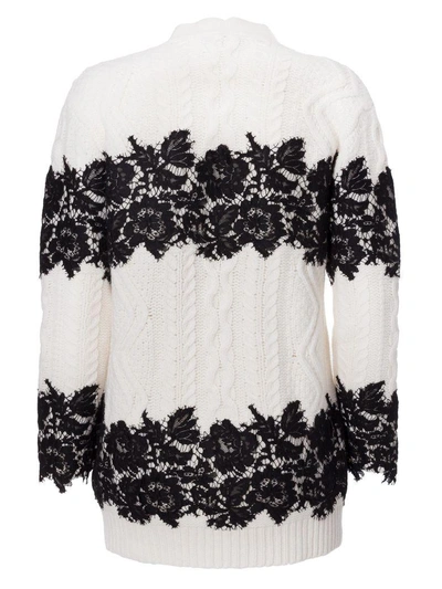 Shop Valentino Floral Lace Cardigan