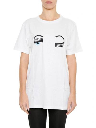 Shop Chiara Ferragni Flirting T-shirt In Bianco|bianco