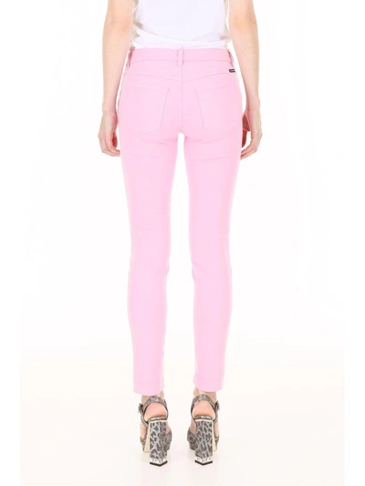 Shop Dolce & Gabbana Pretty Jeans In Rosa Confetto Scuro