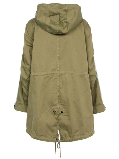 Shop Alexander Wang Denim X  Jacket In Bleach/army Green
