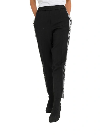 Shop Dsquared2 Trousers With Side Bands In Nero