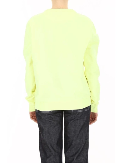 Shop Burberry Doodle Sweatshirt In Bright Lemongiallo
