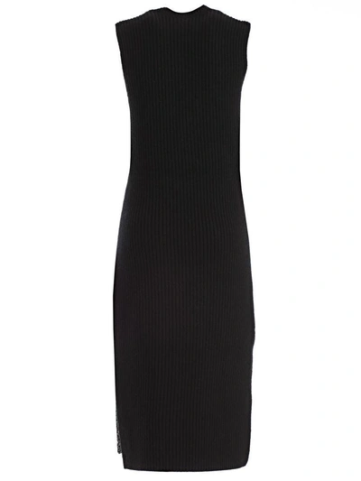 Shop Mrz Paneled Knit Dress In Black