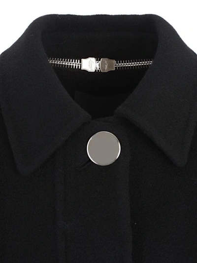 Shop Alexander Wang Single Breasted Coat In Black