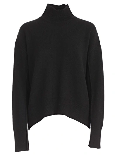 Shop Mrz High Neck Sweater In Black