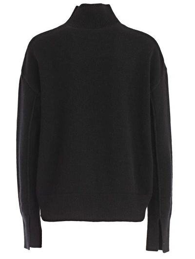Shop Mrz High Neck Sweater In Black
