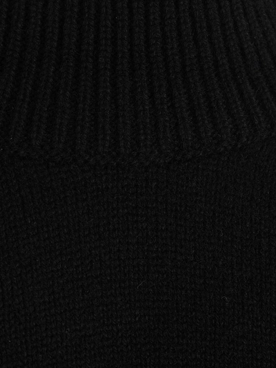 Shop Mrz High Neck Sweater In Black