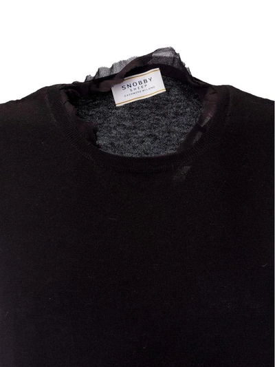 Shop Snobby Sheep Elastic Hem Sweater Vest In Nero