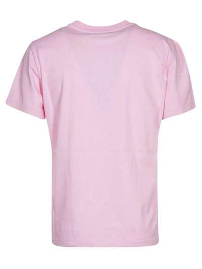 Shop Msgm Logo Print Sweatshirt In Rosa