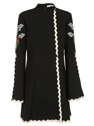Shop Vivetta Floral Dress In Black