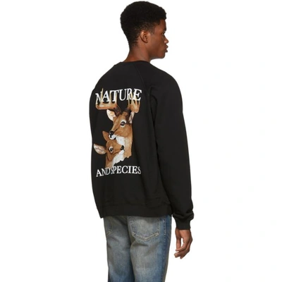 Shop Reese Cooper Black Nature And Species Sweatshirt