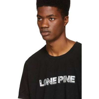 Shop Reese Cooper Black Lone Pine Postcard Logo T-shirt