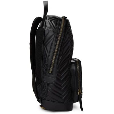 Shop Gucci Black Quilted Leather Backpack In 1000 Black