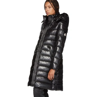 Shop Moncler Black Moka Down Jacket In 999 Black*