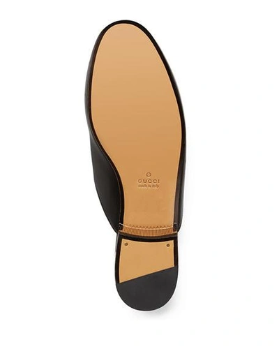 Shop Gucci Princetown Leather Mules In Nero