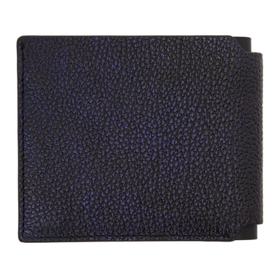 Shop Lanvin Navy & Black Wallet