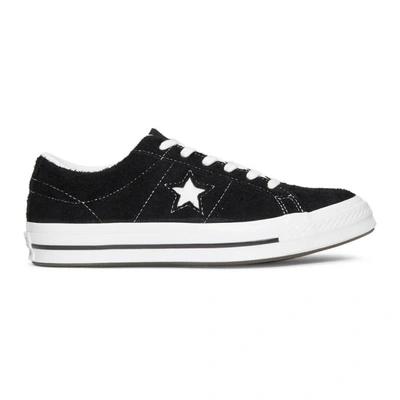 Shop Converse Black Suede Vintage One Star Sneakers