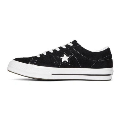 Shop Converse Black Suede Vintage One Star Sneakers