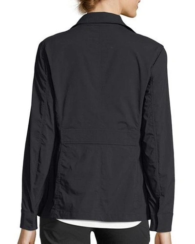 Shop Anatomie Kenya 4-pocket Safari Jacket In Black