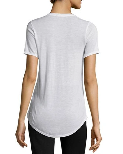 Shop Atm Anthony Thomas Melillo Short-sleeve Sweetheart Jersey Tee In White