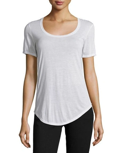 Shop Atm Anthony Thomas Melillo Short-sleeve Sweetheart Jersey Tee In White