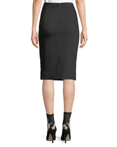 Shop Dolce & Gabbana Classic Suiting Knee-length Pencil Skirt In Black