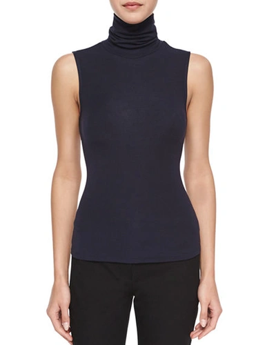 Shop Theory Wendel Sleeveless Knit Top In Deep Navy