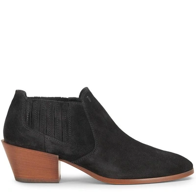 Shop Tod's Ankle Boots In Suede In Black