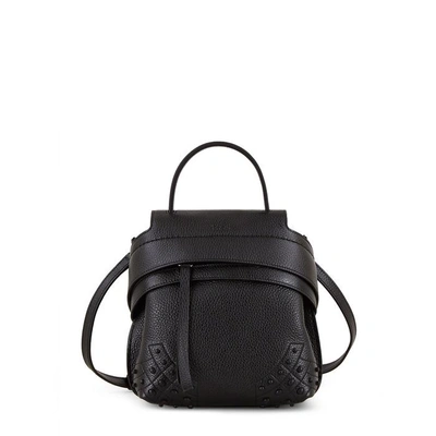 Shop Tod's Wave Backpack Mini In Black