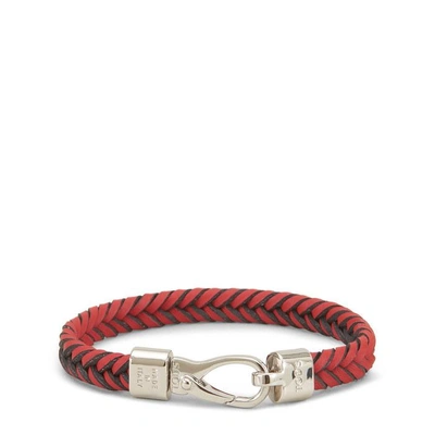 Shop Tod's Bracelet In Leather In Red