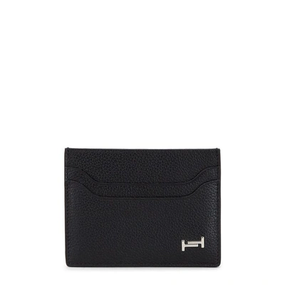 Shop Tod's Cardholder In Leather In Black