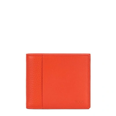 TOD'S orange leather wallet – Loop Generation