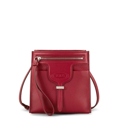 Shop Tod's Thea Crossbody Bag Mini In Red