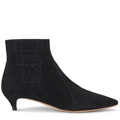 Shop Tod's Ankle Boots In Suede In Black