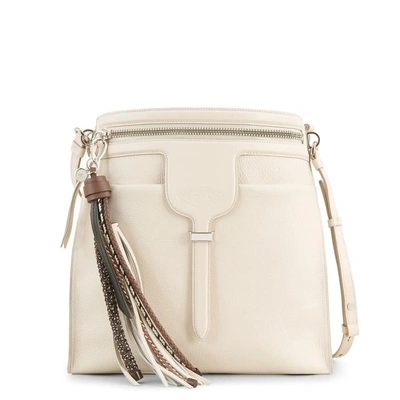 Shop Tod's Thea Bag Small In Off White