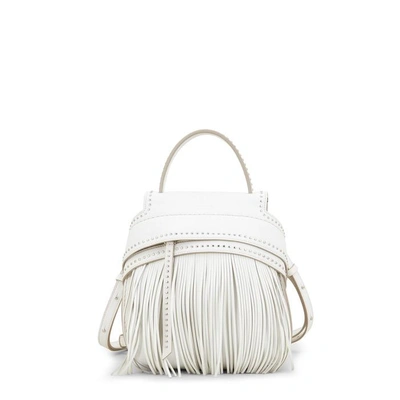 Shop Tod's Wave Backpack Mini In White